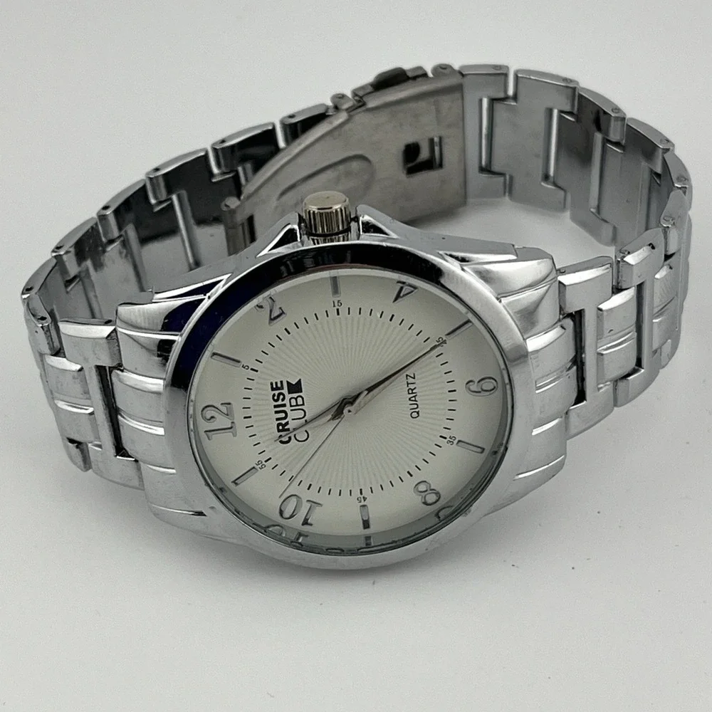 Cruise Club Men's Quartz Watch‎ Silver 7.75